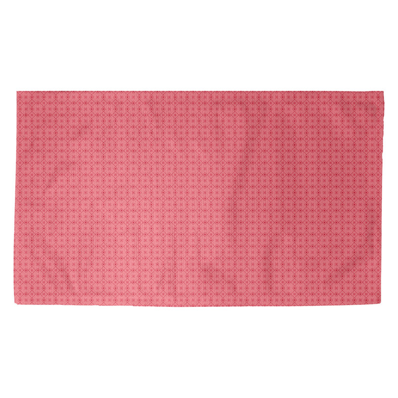 Tapis de porte d’intérieur napperon Kitterman, Rouge foncé, Rectangle 5 pi 2 1/2 po x 7 pi 2 po