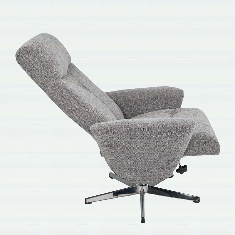 Fauteuil inclinable pivotant avec repose-pieds