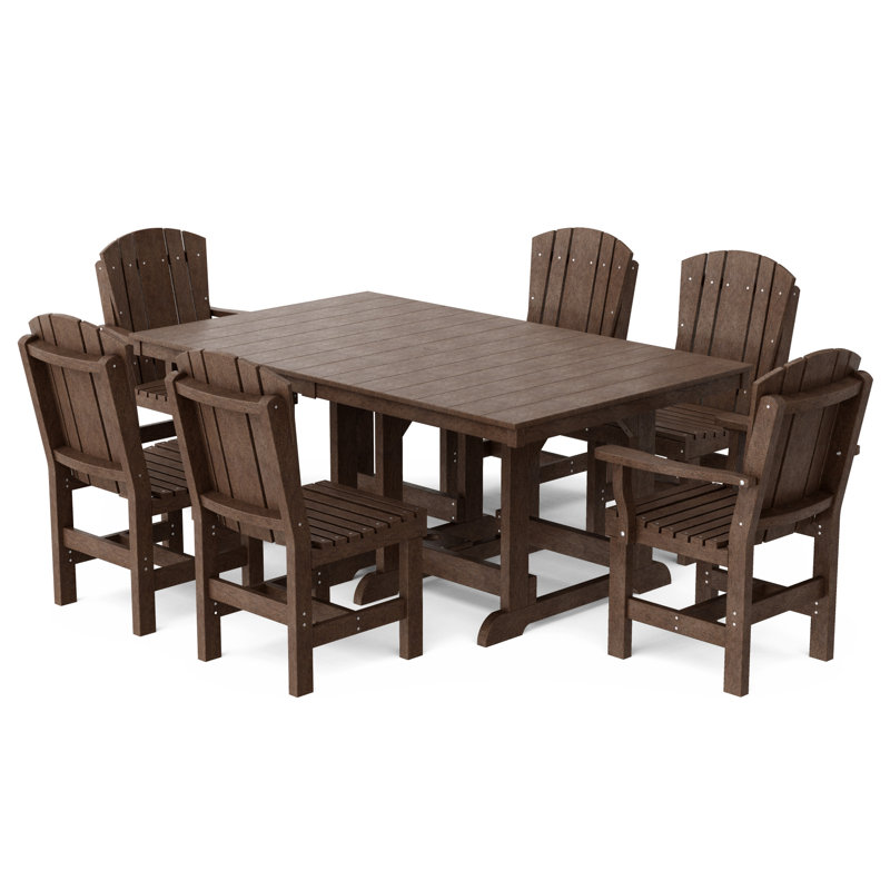 Heritage Dining Set, Tudor Brown, 7-Piece