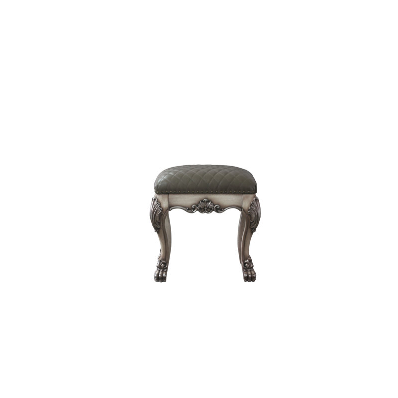 Solid + Manufactured Wood Accent Stool