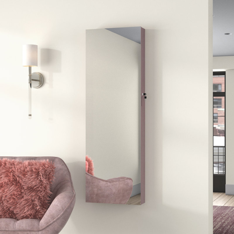 Armoire à bijoux murale avec miroir Alydia