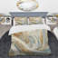 Tender Whirling White Illustration IV - Ensemble de housse de couette à motif abstrait - Microfibre de polyester-110398242