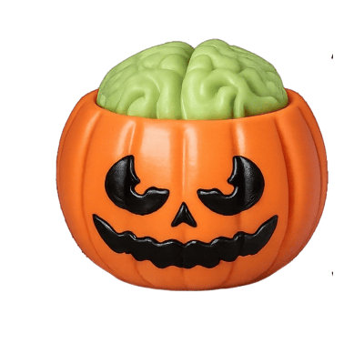 Halloween Decorations Mini Halloween Pumpkin Brain Decor Ornament Hard Spooky Tabletop Figurine Creepy Horror Mini Statue for Halloween Party Home Sh