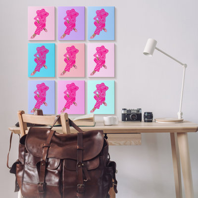 " Pink Pastel Doll Style Fashion Silhouettes Glam Trends " by Amelia Noyes 9 - Pieces