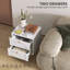 40cm W Manufactured Wood Bedside Table