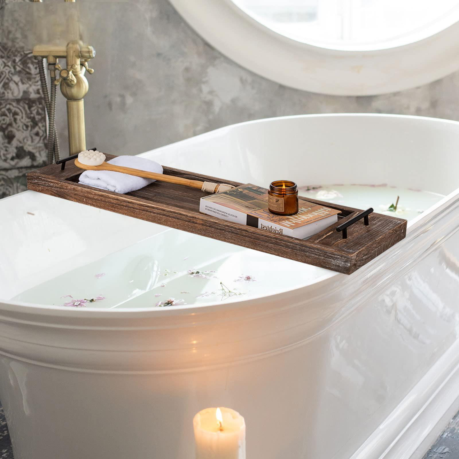 Bathtub Tray For Tub With One Ledge