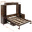 Grand lit escamotable avec bureau et rangement-129020971