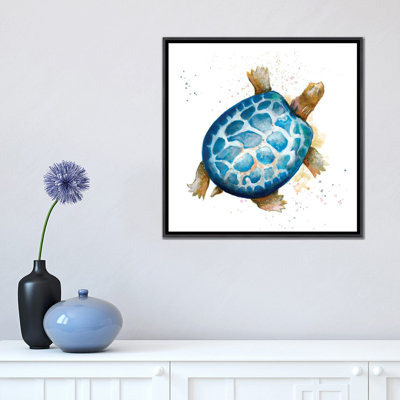 " Tortuga Azul Square " by Patricia Pinto