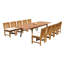 Mariano Outdoor - Piece Teak Dining Set-1936098028-2008661968