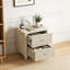 Ensemble de chambre à coucher 3 pièces avec lit et 2 tables de chevet-845196802-845196830
