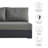 Modway Tahoe Outdoor Patio Powder-Coated Aluminum Modular Left-Facing Loveseat-95616611-95616610