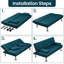 Colour 3-Seater Convertible Futon Sofa Bed-631179629