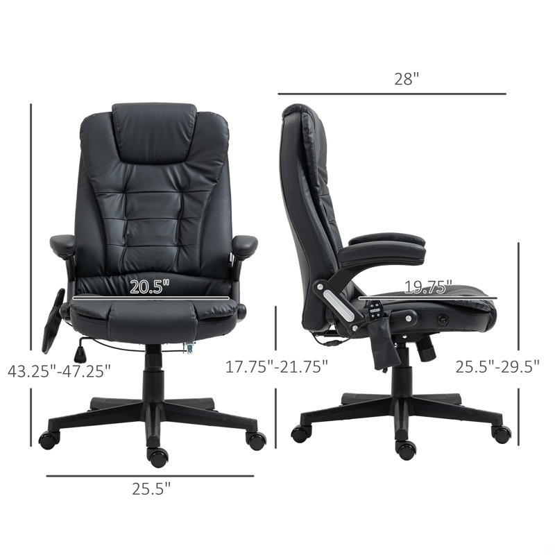 High-Back Vibration Massage Chair, Heating Office Chair