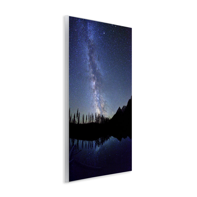 Plaque murale «Nebula Reflection in Lake», conception par Royce Bair, H 19 po x l 13 po