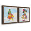 «Groovy Chick and Sky», ensemble de 2 peintures sur toile encadrées-1973644541-1973644540