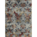 Très Jolie Hand Knotted Wool Area Rug in Blues