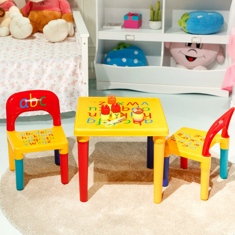 Dunkley Kids Square Play Or Activity Table and Chair Set