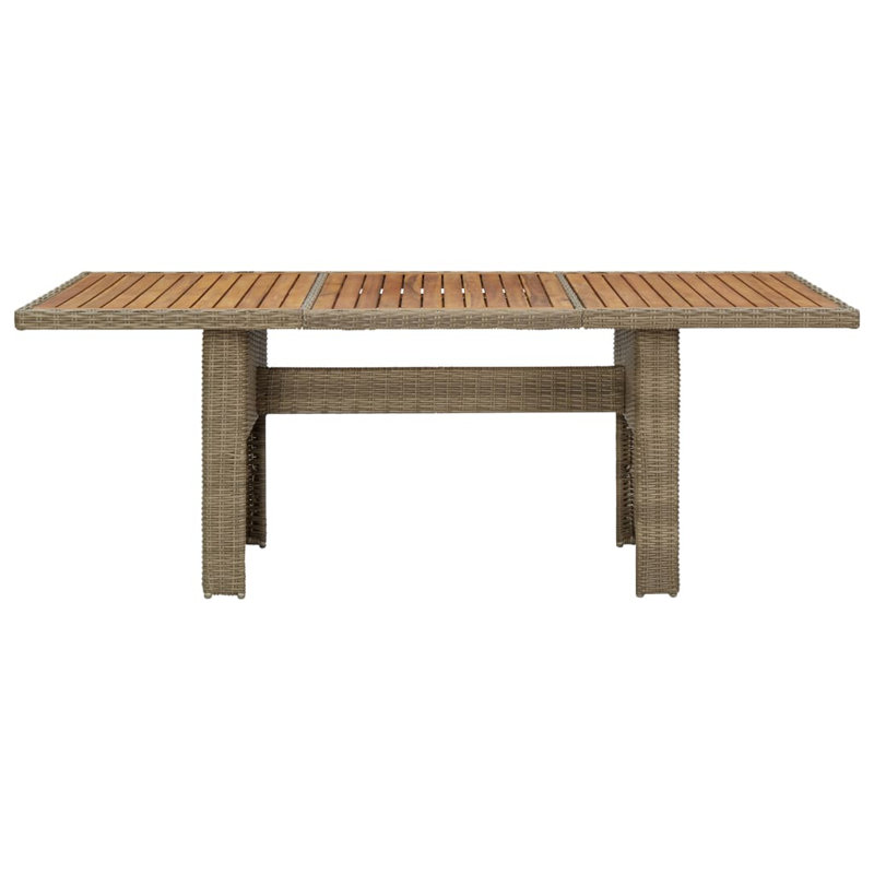Altadena Rectangular Outdoor Dining Table , 200cm cm W 100cm cm D, Mix Grey/Natural