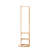 Solid Wood Full - Length Mirror With 360 Rotation And Storage Hook, Suitable For Clothing Store Hook Storage, Corridor