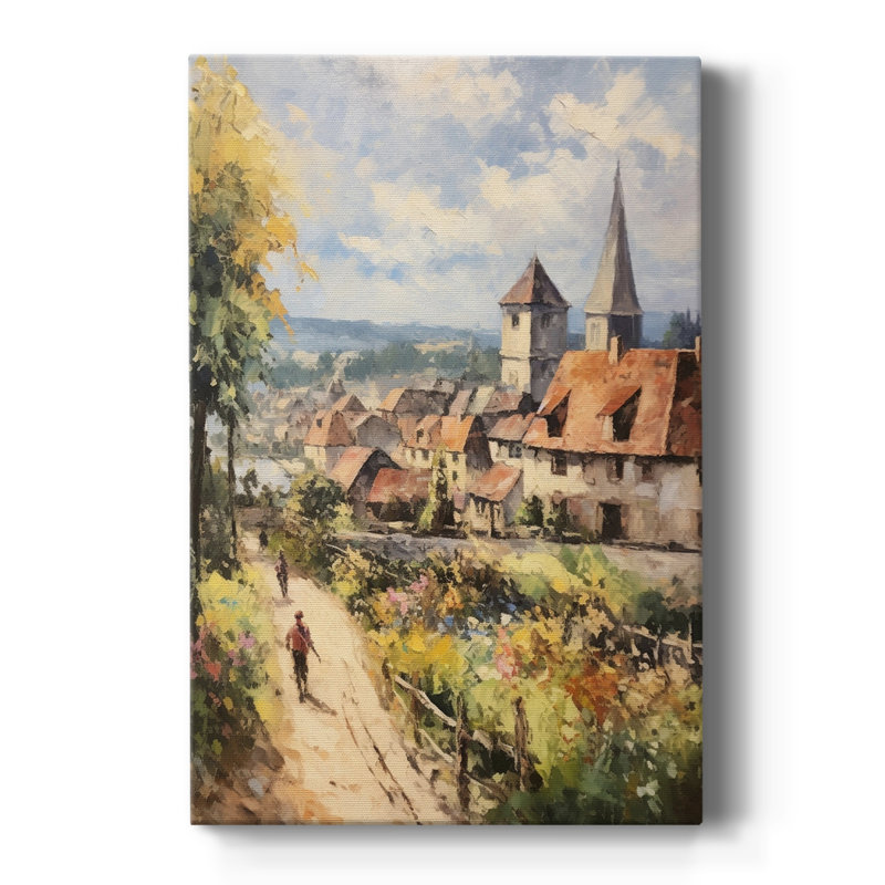 Paysage rétro XCII - galerie Cavas, H 36 po x l 24 po