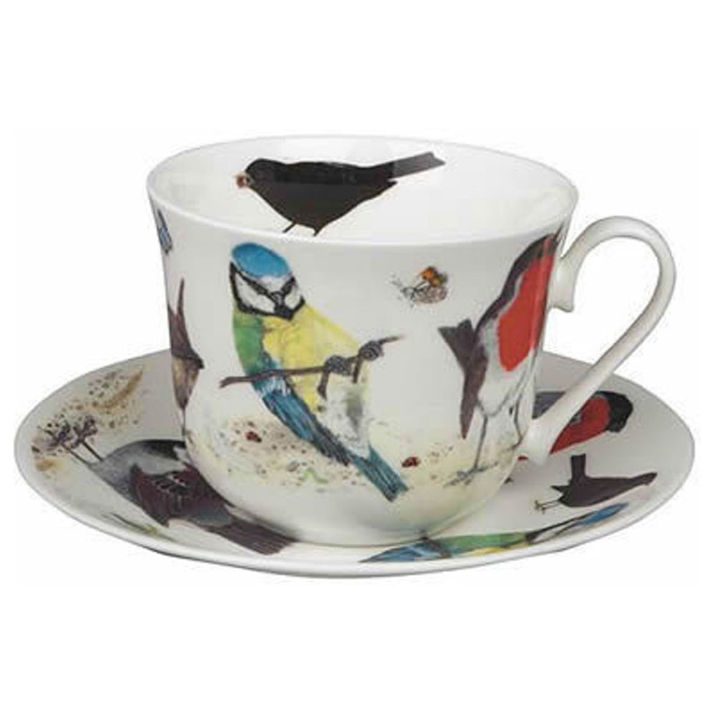 Bone China Teacup and Saucer