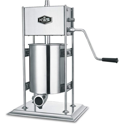 KWS Professional Commercial Stainless Steel Sausage Stuffer Maker 22LB Heavy Duty Gear System