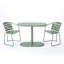 Ensemble bistro d'extérieur 3 pièces avec 2 chaises et une table ovale-1108135335