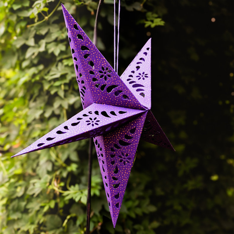 Lanterne en papier, Mauve