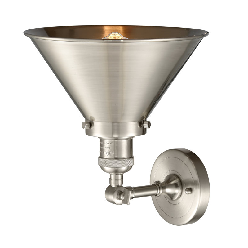 Plafonnier semi-encastré 1 lumière 10 po Paylor, Nickel satiné brossé