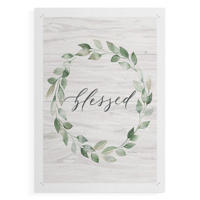 Blessed Wreath -Canvas Print Only - NOT FRAMED