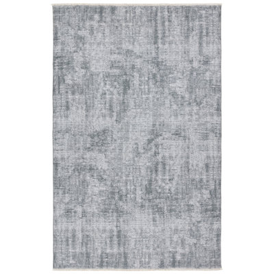 Vibe by Jaipur Living Tiaret Powerloomed Light Gray Area Rug (7'6"x9'6")