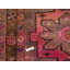 Tapis oriental semi-antique en couleurs discrètes 3 pi 8 po x 10 pi 11 po
