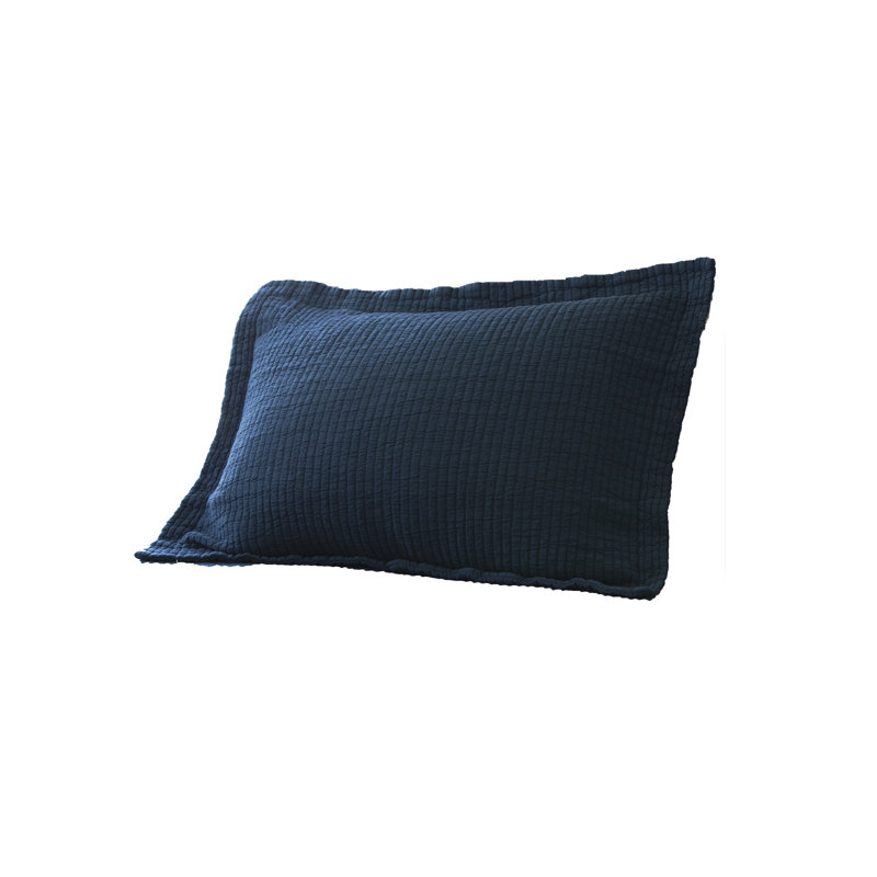 Hudson Stripe Sham, Standard, Robin's Egg Blue