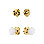 Nostalgic Warehouse Classic Rosette Entry Set with White Porcelain Knob