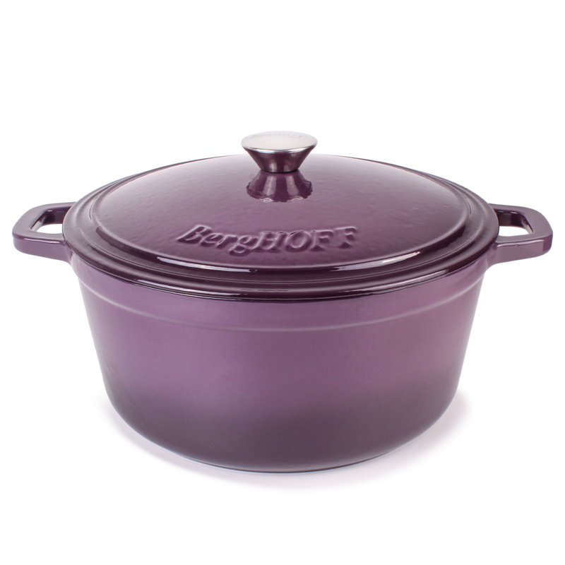 Cocotte en fonte ronde 7 pte BergHOFF Neo, Mauve