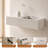 Modern Fluted Panel Floating Vanity Table