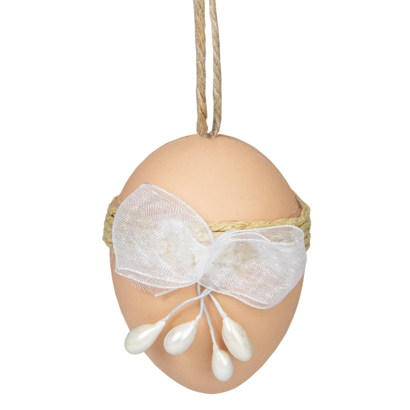 White and Brown Easter Egg Ornaments