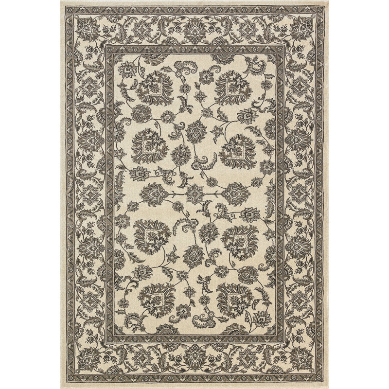 Tapis de zone ivoire Atterbury, Rectangle 9 pi 2 po x 12 pi 10 po