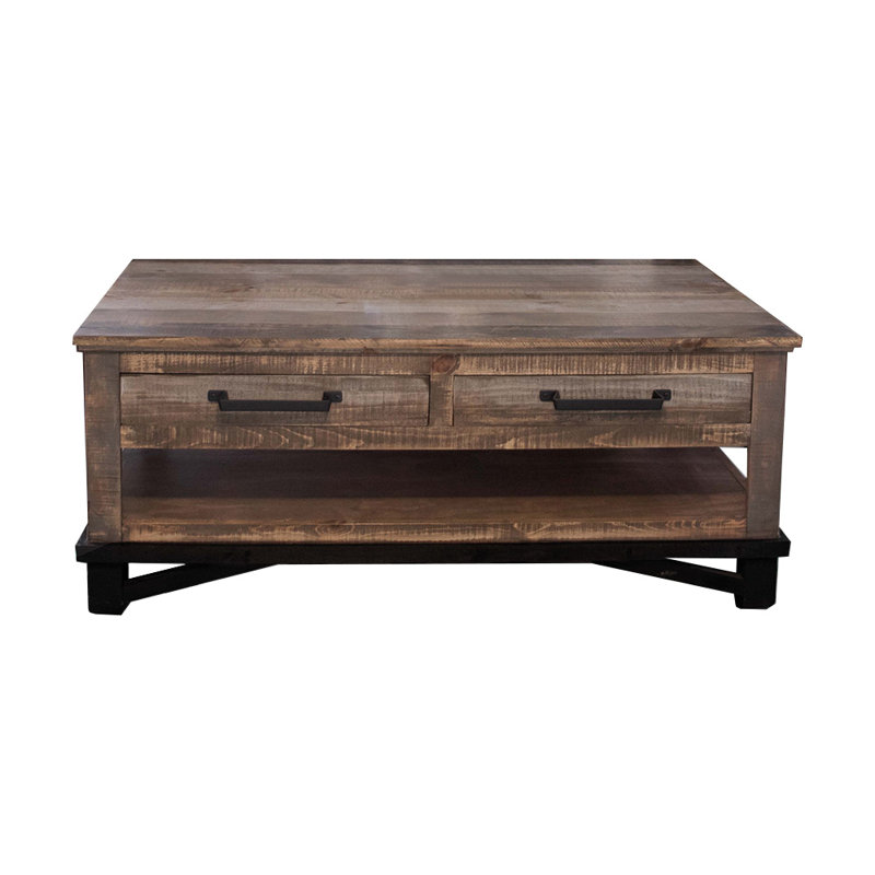 Doyers 4 - Piece Solid Wood Living Room Table Set
