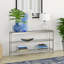Alexis 135.3cm Glass Top Console Table-219343041-219221804
