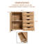 Armoire de rangement de bureau à tiroirs larges 16 po Loyse-586013323