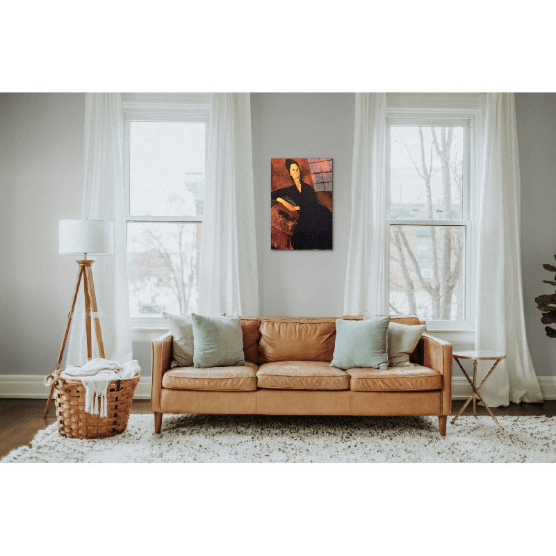 "Portrait of Anna Zborowska" by Modigliani Amedeo 53×79.5 cm CrystalArt Acrylic Glass Effect, Lightweight Ready to Hang