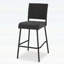 Ensemble de 2 tabourets de bar 29 po en rotin PE sans accoudoirs, brun foncé, durables et élégants pour une utilisation en terrasse-134682426