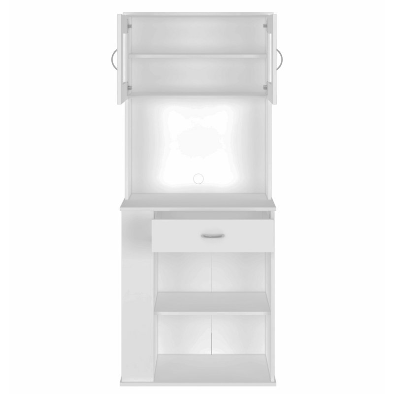 Armoire à porte double Visar Stylish Pantry - H 67,21 po x l 14,01 po x P 27,81 po