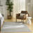 Ebern Designs Hornsey Ivory Grey Modern Indoor Rug-1444905843