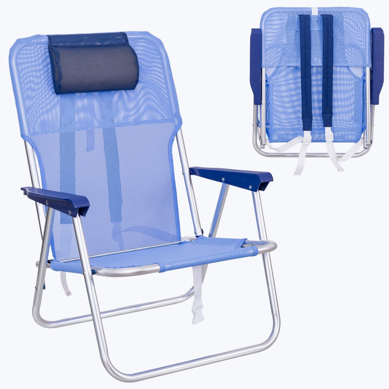 Folding Beach Chair, Blue