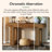 55-inch Farmhouse Solid Wood Console Table