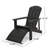 Aspasija Wood Foldable Outdoor Adirondack Chair-192613022