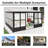 Aluminum Patio Gazebo Wall-Mounted Solarium-99076002