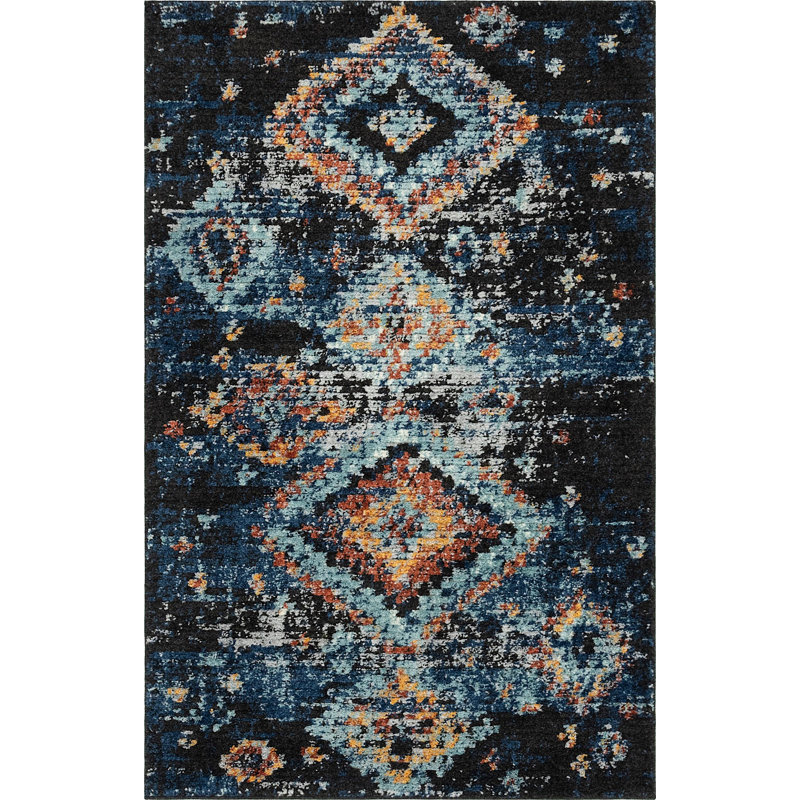 Victorville Abstract Indoor Rug, Rectangle 5' x 8'
